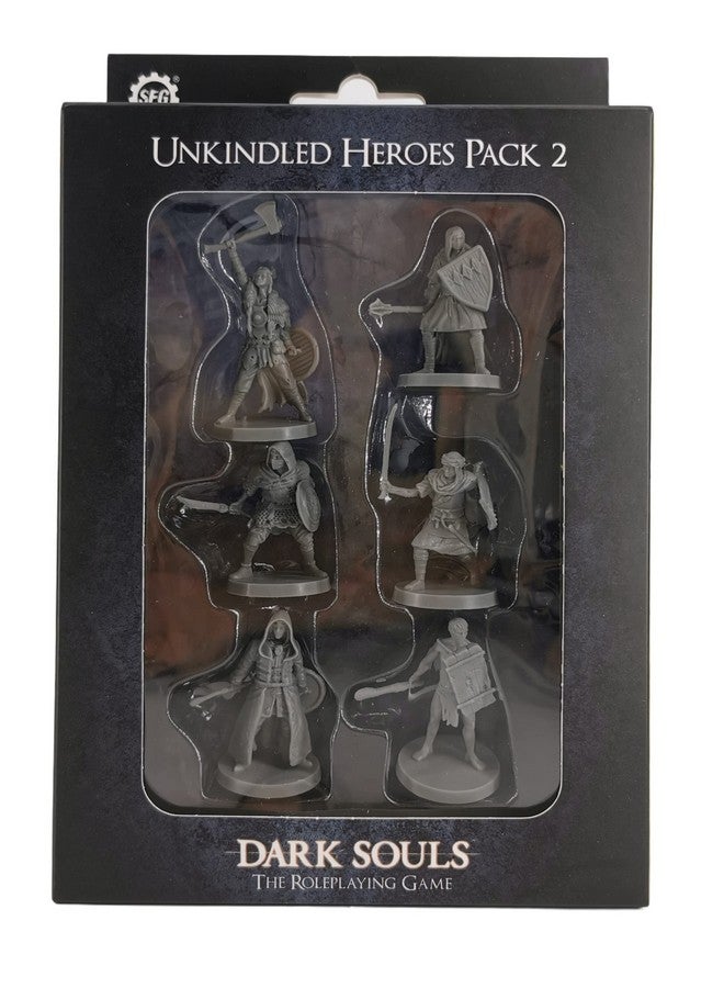 Steamforged Games Dark Souls The Role Playing Game: Unkindled Heroes Pack 2 Miniatures & Stat Cards - Image 1
