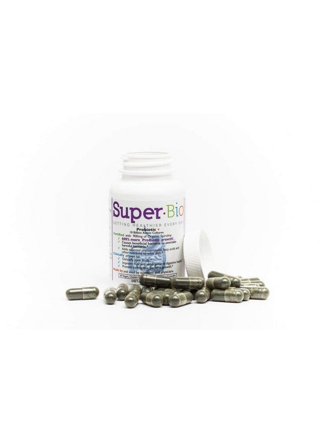 SuperBio Probiotic With The Spirulina Promotes 600% More Healthy Bacteria Growth. Treat Your Body To The Best Organic Probiotic With Prebiotic Spirulina For Women And Men - Image 4