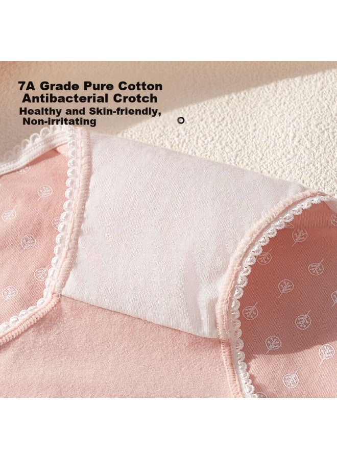 MIIOW Women's Cotton Antibacterial Fashion Printed Mid-rise Triangle Shorts Panties Girls Underwear - Image 1