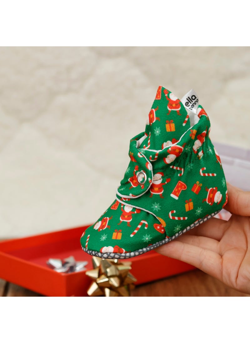 Ella Bonna Organic Cotton Baby Slippers, Non-Slip Sole, Newborn Booties, Home Nursery Shoes, New Year Special  - Image 5