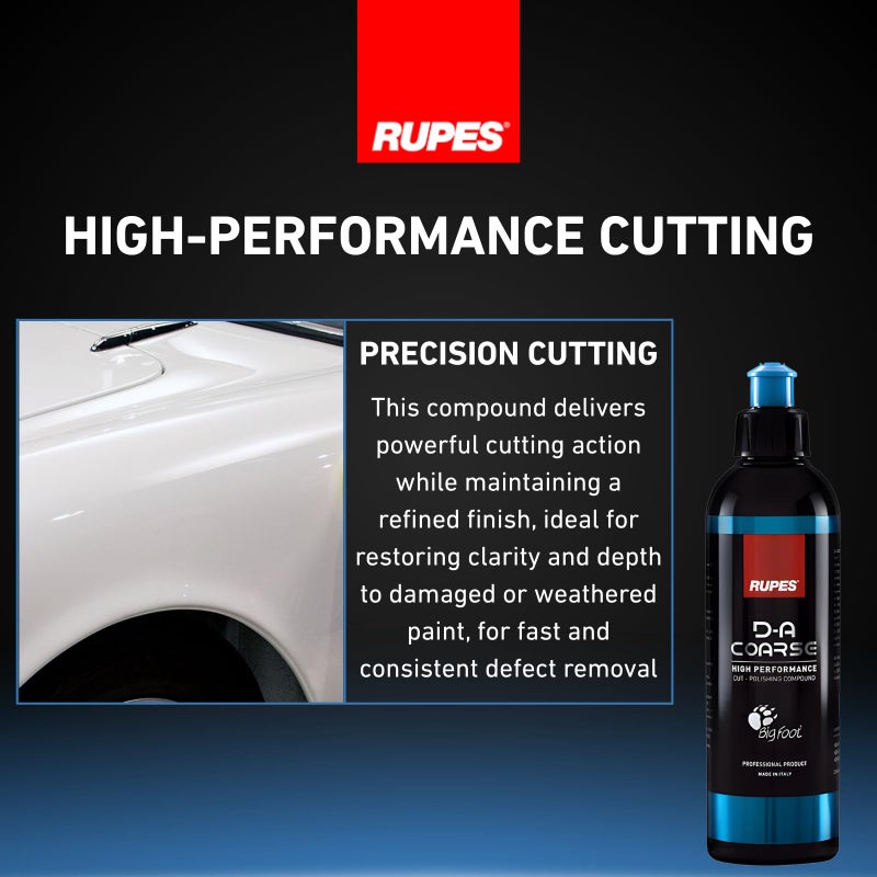 RUPES 250 ml D-A Coarse High Performance Cut Polishing Compound for Car Detailing & Removing Scratches (Pack of 1) | Mirco-Abrasive Technology | Removes Swirl Marks and Moderate to Severe Defects - Image 5