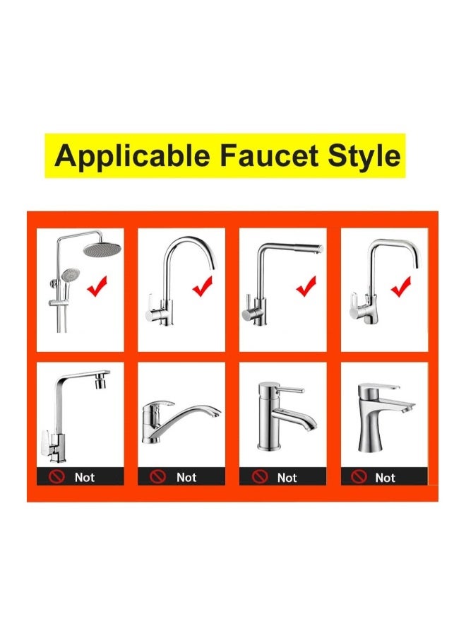 SYOSI Aluminum Holder for Kitchen Sink, Kitchen Sink Sponge Holder, Aluminum Organizer for Kitchen Bathroom Accessories, Compatible with Faucets 0.8-1.1 Inches in Diameter - Image 4