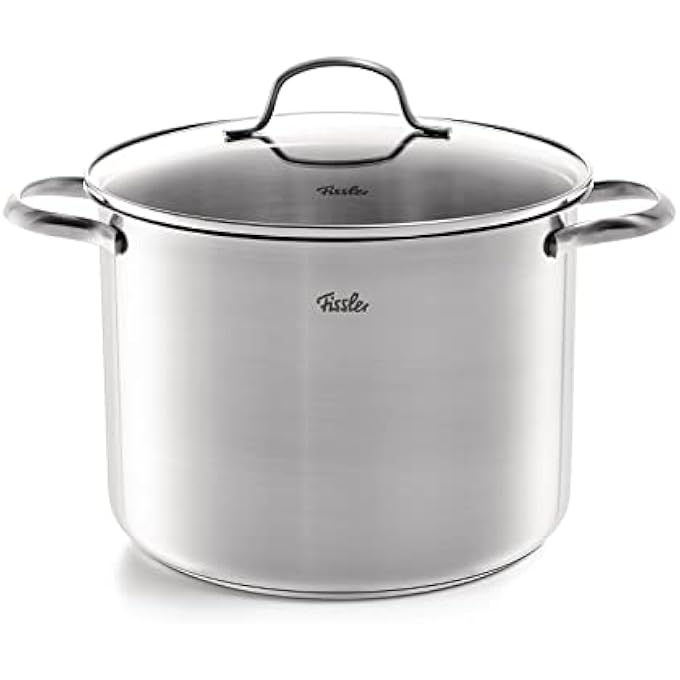 فيسلير مجموعة أواني طهي سان فرانسيسكو من الفولاذ المقاوم للصدأ، مكونة من 5 قطع، مع أغطية زجاجية، جميع مواقد الطهي بالحث، 3 أواني طهي، مقلاة طهي واحدة، مقلاة طهي واحدة بدون غطاء، فضية - Image 4