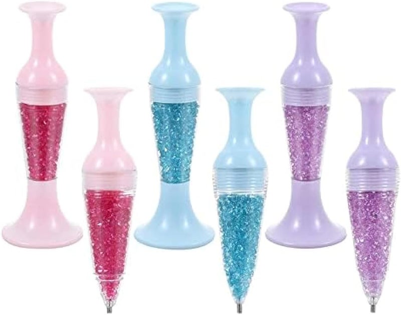 Excefore Diamond Painting Pens Vase Point Drill Pen, 5D Diamond Vase Pen Nail Point Pen, Accessories for Diamond Picture Tools for Unique Jewelry Designs