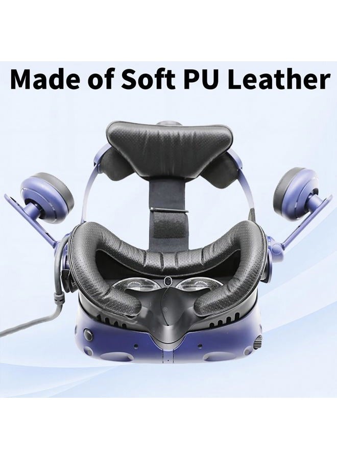 TamBee Face Foam Vive PRO VR Heasdset Foam Replacement Set for HTC Vive PRO VR PU Leather Cover Face Pad Removable Facial Interface - Image 3