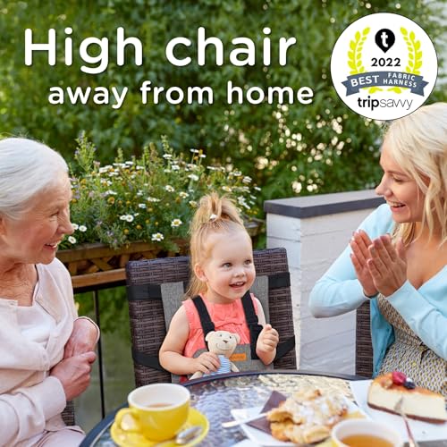 liuliuby On-The-Go Harness Seat - Padded Portable High Chair with Safety Harness, Travel Booster Seat for Babies and Toddlers - Compact and Washable - 2019 New Launch - Image 2