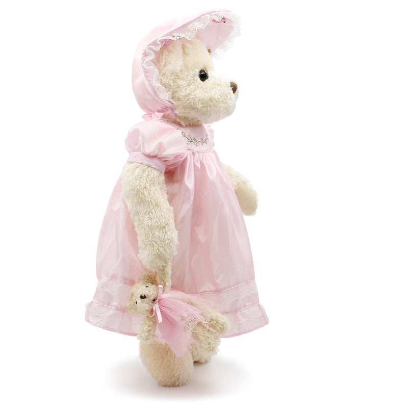 oits cute oitscute Teddy Bears Baby Cute Soft Plush Stuffed Animal Toy for Girl Women 16 Pink Lace - Image 3