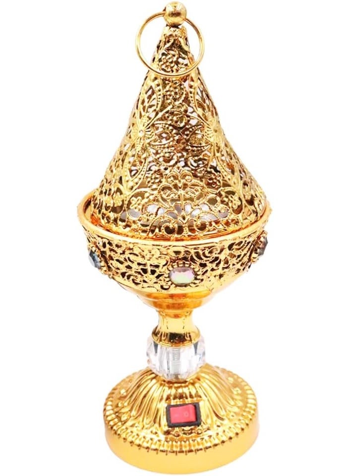 Bakhoor BoSidin – Elegant Electric Oud Bakhoor Incense Burner Gold - WF-021 - Image 3