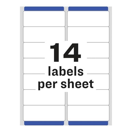 Avery Printable Address Labels with Sure Feed, 1-1/3" x 4", Matte Clear, 700 Blank Mailing Labels (05662) - Image 5