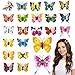 VGOODALL 50Pcs Butterfly Hair Clips and Pins, Colorful 4D Plastic Hair Accessories for DIY Crafts Home Decor - Image 2