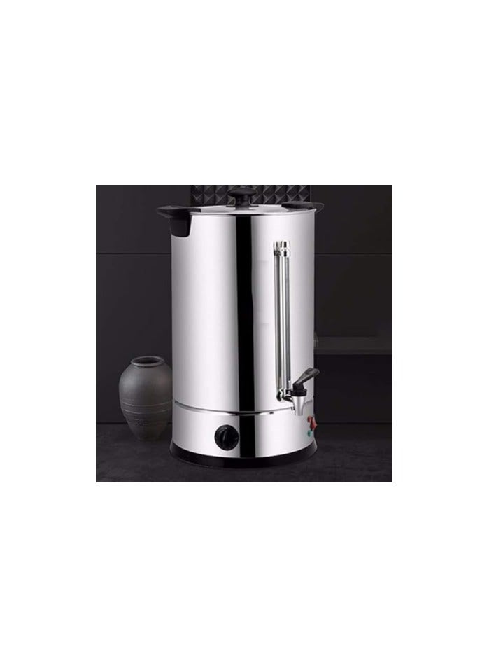 سيتي وعاء شاي بالماء الساخن من الستانلس ستيل لتقديم الطعام، سخان مياه فوري من سيتي، غلاية وموزع مناسب للاستخدام التجاري والمكتب، معزول بجدار مزدوج، فضي، 25 لتر 2400واط H. M. A1035 - Image 3