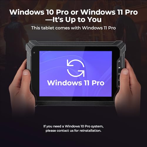 MUNBYN تابلت ويندوز القوي MUNBYN 2025 IRT06، 8" ويندوز 11 برو، 8GB+128GB تابلت قوي، 700nit قابل للقراءة تحت أشعة الشمس، Intel N5100 كمبيوتر قوي للبناء، صناعي، حماية لمدة سنتين - Image 2