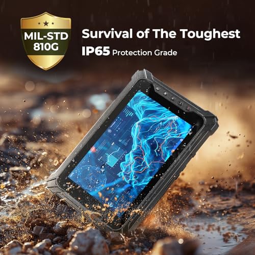 MUNBYN تابلت ويندوز القوي MUNBYN 2025 IRT06، 8" ويندوز 11 برو، 8GB+128GB تابلت قوي، 700nit قابل للقراءة تحت أشعة الشمس، Intel N5100 كمبيوتر قوي للبناء، صناعي، حماية لمدة سنتين - Image 5