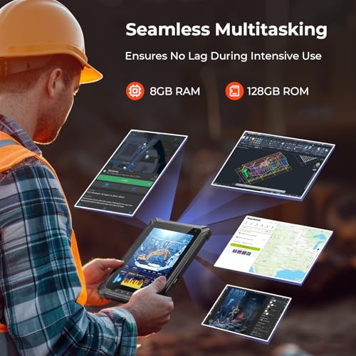 MUNBYN تابلت ويندوز القوي MUNBYN 2025 IRT06، 8" ويندوز 11 برو، 8GB+128GB تابلت قوي، 700nit قابل للقراءة تحت أشعة الشمس، Intel N5100 كمبيوتر قوي للبناء، صناعي، حماية لمدة سنتين - Image 4