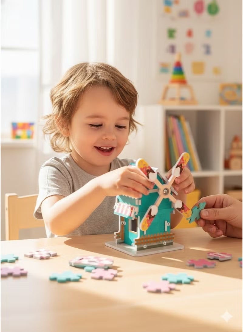 Saudi Select Enchanting STEM DIY Windmill Building Toy for Early Development - Fun Learning & Education Science Kit - Image 2