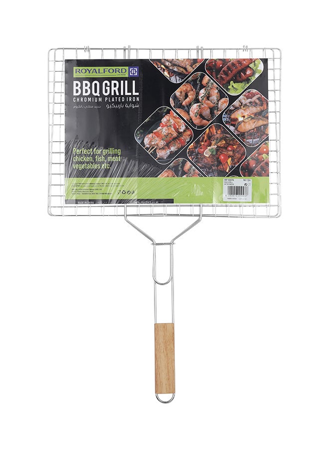 Royalford Bbq Grill Chromium Plated Iron Perfect For Grilling Chicken Fish Meat Vegetables Etc 40 X 30 X 60 Cm Multi Color - Image 5