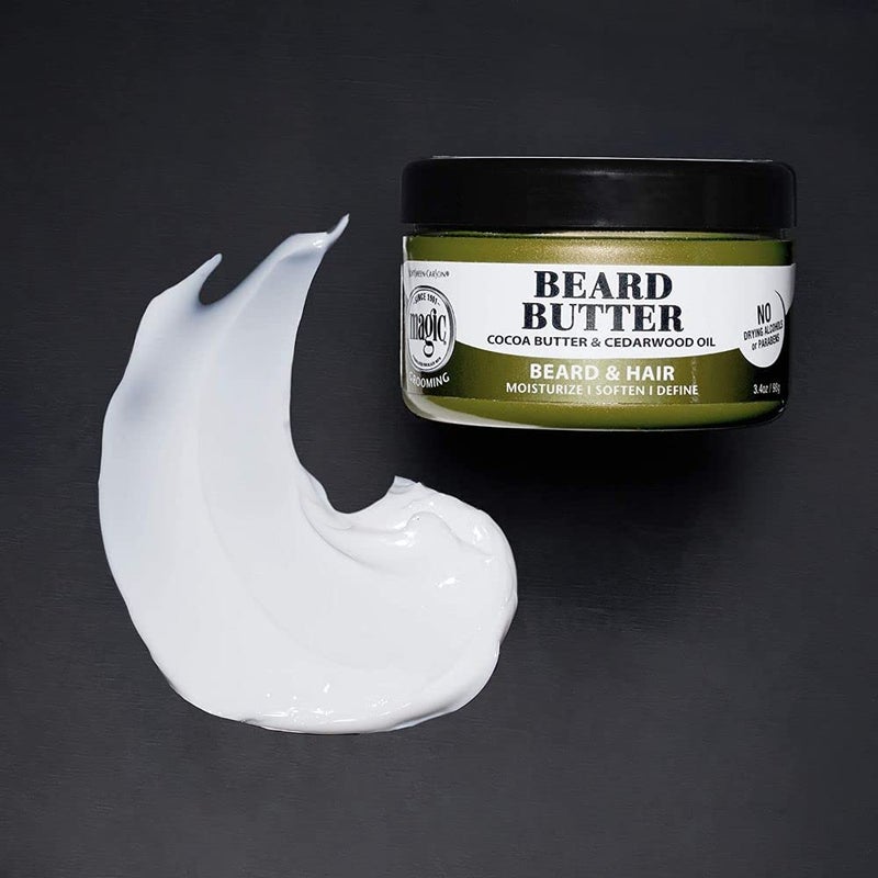 SOFT SHEEN SoftSheen-Carson Magic Men's Grooming Conditioning Beard Butter With Cocoa Butter and Cedarwood Oil, Moisturizes, Softens and Define With No Drying Alcohol, 3.5 ounces - Image 3
