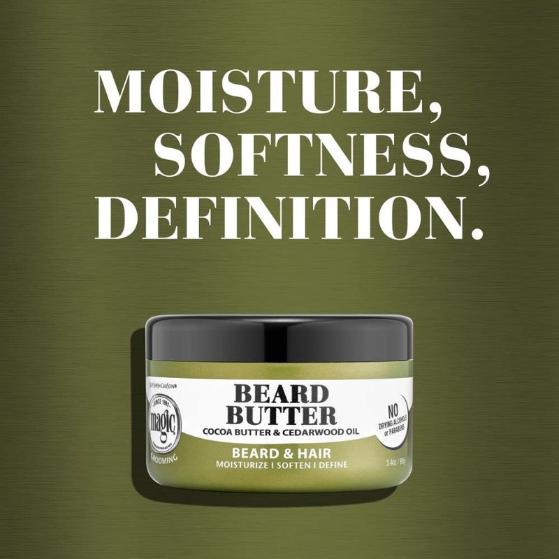 SOFT SHEEN SoftSheen-Carson Magic Men's Grooming Conditioning Beard Butter With Cocoa Butter and Cedarwood Oil, Moisturizes, Softens and Define With No Drying Alcohol, 3.5 ounces - Image 2