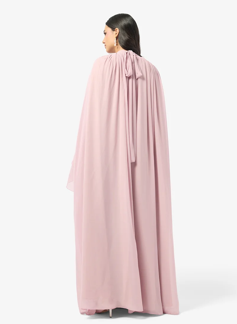 جولدن ابل Mock Neck Chiffon Dress