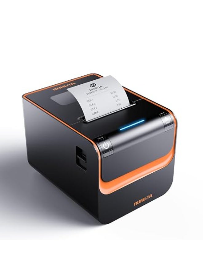 Rongta Commercial Direct Thermal Receipt Printer Auto Cutter High Speed Printing USB Serial Etherent 80MM Receipt Printer ESC/POS Support Windows Cash Drawer Do Not Square RP332 - Image 1