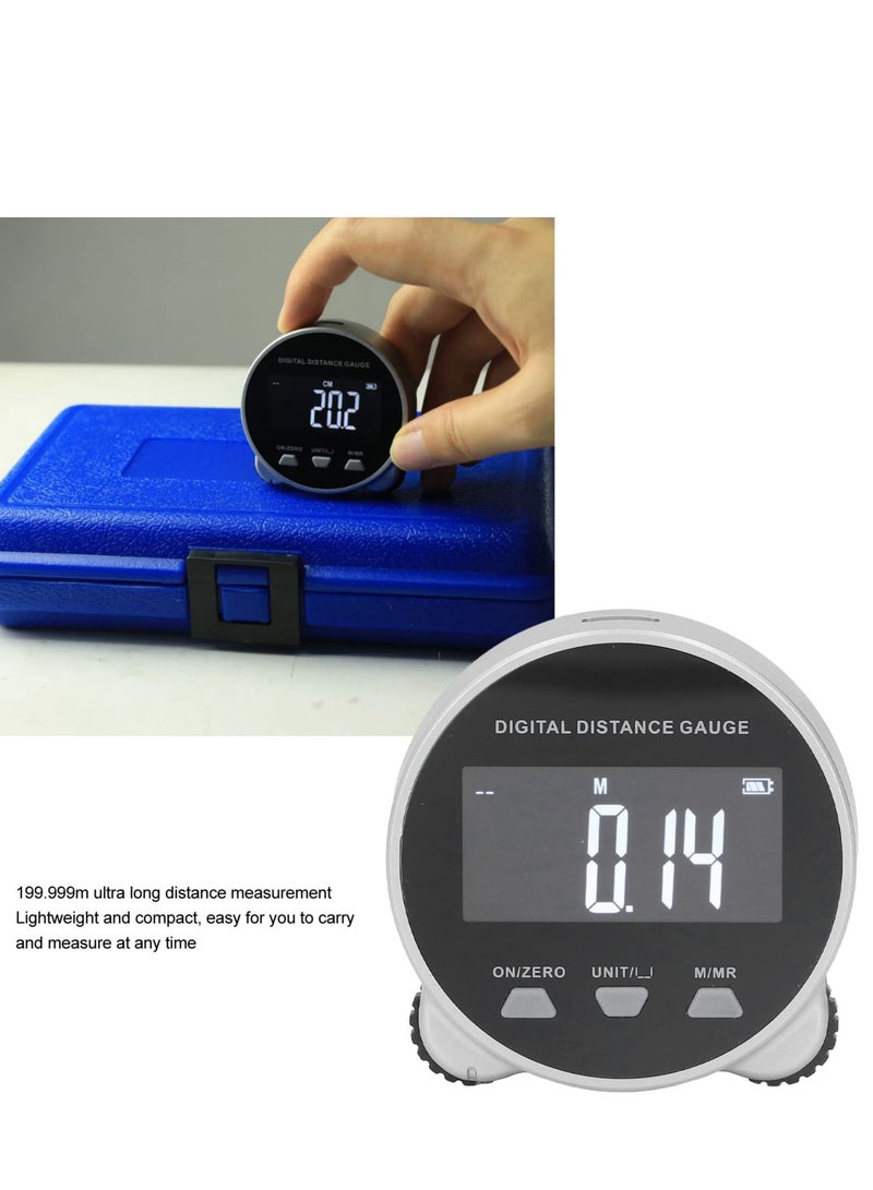 Digital Tape Measure with LCD Display, 656 Ft High Accuracy Electronic Rolling Ruler, Electronic Ruler Distance Rolling Measuring Tool for Flat Curved Diameter Odd Shape - Image 2