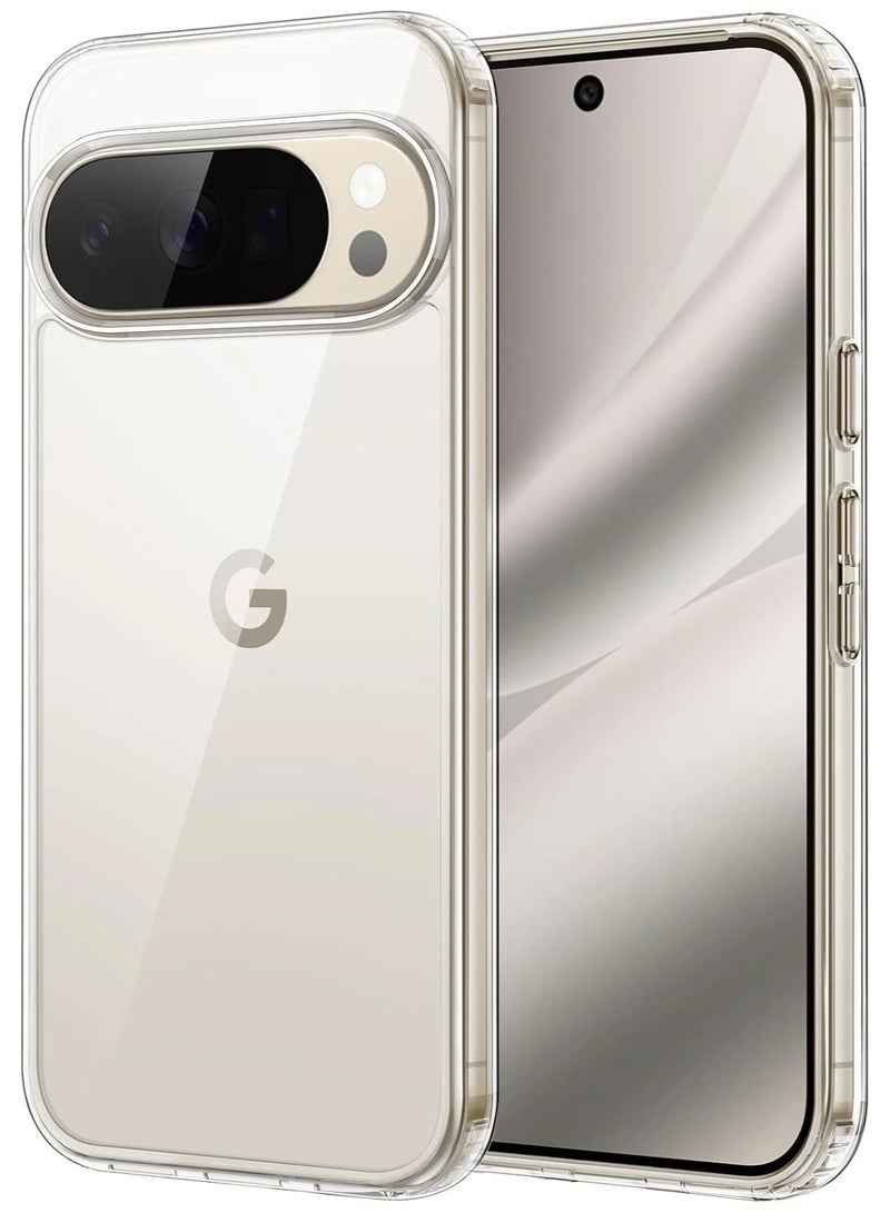 جراب شفاف لهاتف Google Pixel 10 / 10 Pro – غطاء صلب فائق النحافة ومقاوم للصدمات (من مادة TPU)، جراب خلفي كريستالي شفاف مقاوم للاصفرار مع حماية للكاميرا. - Image 1