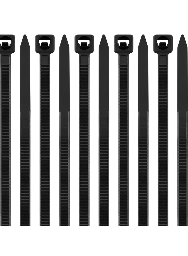 Cable Ties 250mm x 5mm - Black Nylon Zip Tie Wrap - Self-Locking for Home, Office, Garden, Garage, and Workshop (Pack of 100)  - Image 3