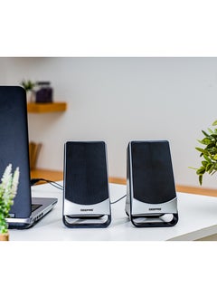 GEEPAS 2.0 Computer Speaker |Saturated clear sound |Portable Design & Volume Controls | Clear & Powerful Sound Quality | USB DC 5V | Ideal for Pc, Laptop, Mobile | GMS8805  - Image 1