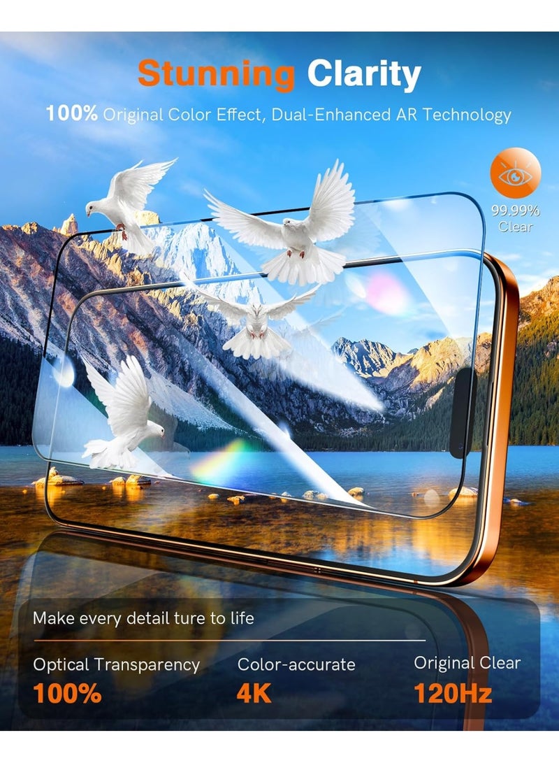 MUDISO iPhone 17 Pro Max 9D Tempered Glass Premium 9H Hardness Glass Anti-Scratch Dustproof Anti-Static Bubble-Free Glass For iPhone 17 Pro Max 6.9-inch - Image 5