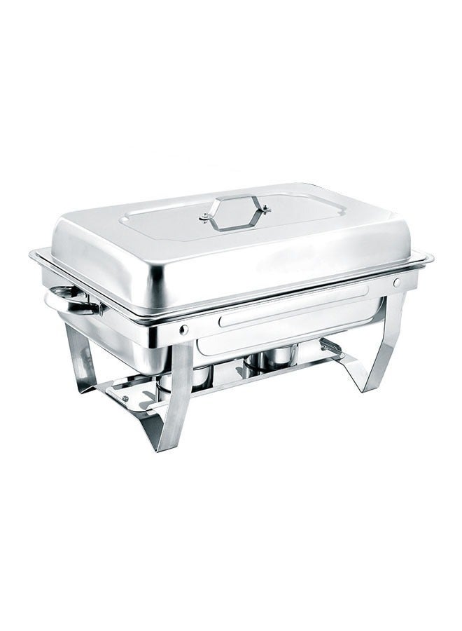 NKX Stainless Steel Chafing Dish With Lid Silver 3Layers - Image 5