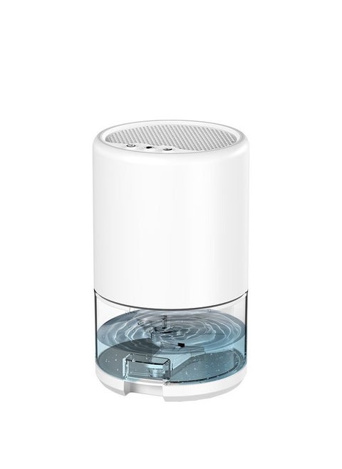 مزيل الرطوبة المحمول الصغير مزيل الرطوبة المنزلي 7 ألوان RGB LED ضوء ليلي مناسب لغرفة النوم في الطابق السفلي وغرفة النوم والحمام وخزانة المرآب 35 أونصة