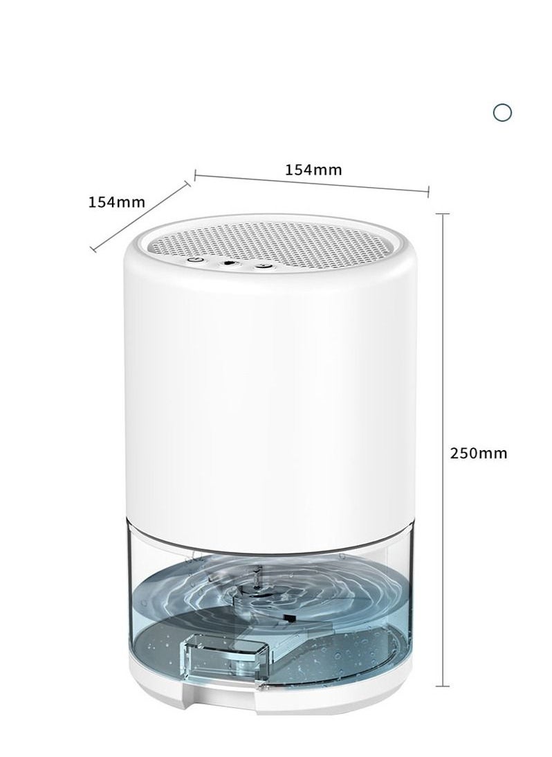 مزيل الرطوبة المحمول الصغير مزيل الرطوبة المنزلي 7 ألوان RGB LED ضوء ليلي مناسب لغرفة النوم في الطابق السفلي وغرفة النوم والحمام وخزانة المرآب 35 أونصة