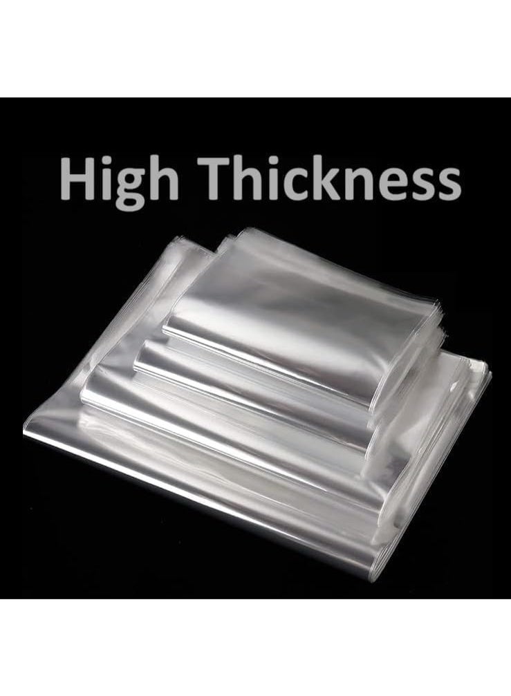 Plastic Bags Heavy Duty (10x15CM, 200 Pieces) self sealing Cellophane Crystal Shiny Clear Cello Transparent Pouch Self-Adhesive Resealable for packing and storage - Image 2