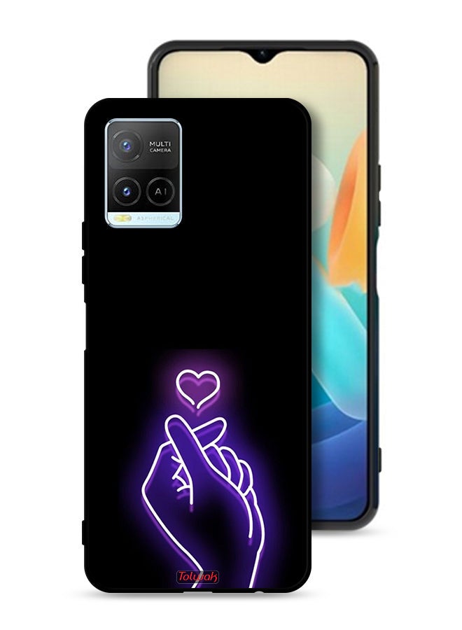 Tolwak غطاء حماية لهاتف Vivo Y21 - غطاء حماية على شكل قلب صغير - Image 1