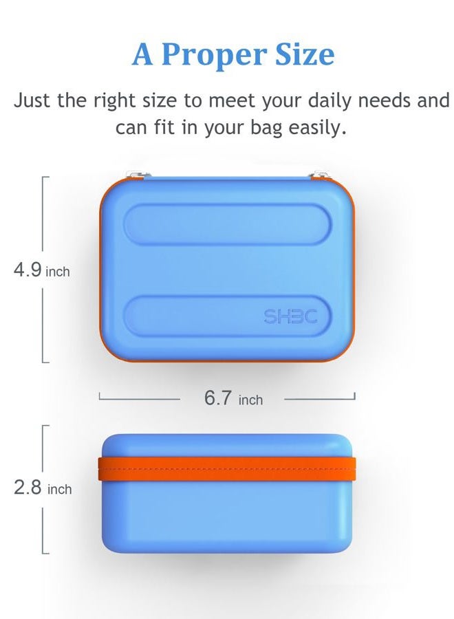 SHBC Insulin Vial Cooler Case with Ice Brick EVA Protective Organizer Fridge with Mesh Pocket for Diabetic Supplies, fits 8 Standard 10ml Vials, Shockproof and Portable for Travel, Work, Home, etc. - Image 2