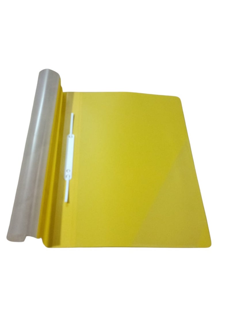 PRIMA 12-Piece Clear File Folder A4 Yellow - Image 2