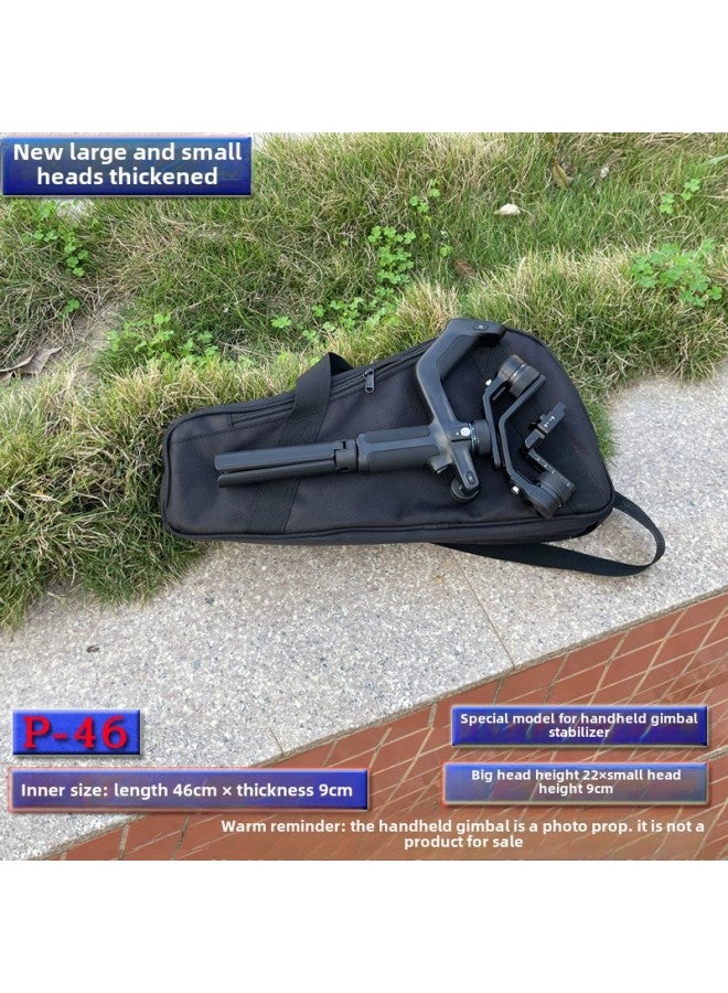 Photo Rack Tripod Bag Thickened Hard Shell Tripod Bag Cantilever Gimbal 3D Gimbal Bracket Tripod Storage Bag-Color:Black Length 46 Thick 9 Height 25-9 Large And Small Heads✦✦  - Image 1