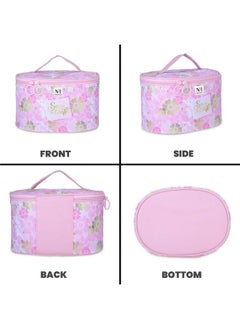 NFI essentials Set Of 2 Piece Makeup Box Cosmetic Box Jewellery Box Trousseau Box Vanity Box Organizer Makeup Kit For Girls Big Set Box  - Image 3