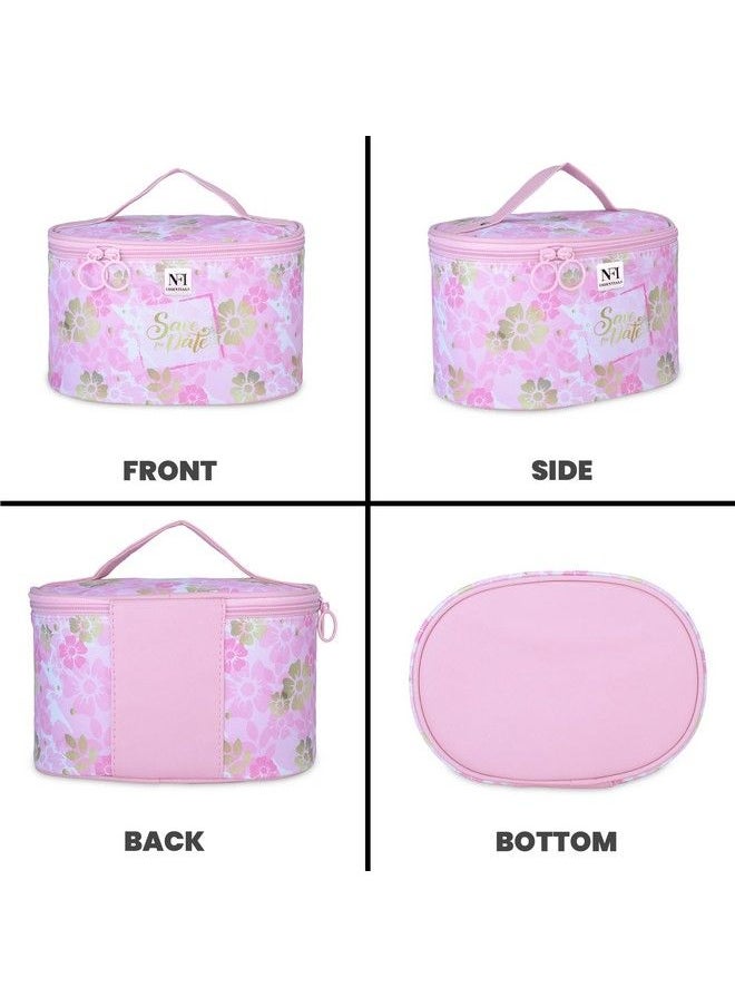 NFI essentials Set Of 2 Piece Makeup Box Cosmetic Box Jewellery Box Trousseau Box Vanity Box Organizer Makeup Kit For Girls Big Set Box  - Image 3