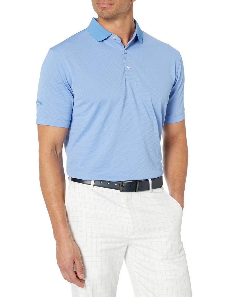 Callaway Men's Opti-Dri Stretch Ottoman Short Sleeve Golf Polo Shirt (Available in Big & Tall) Provence - Image 1