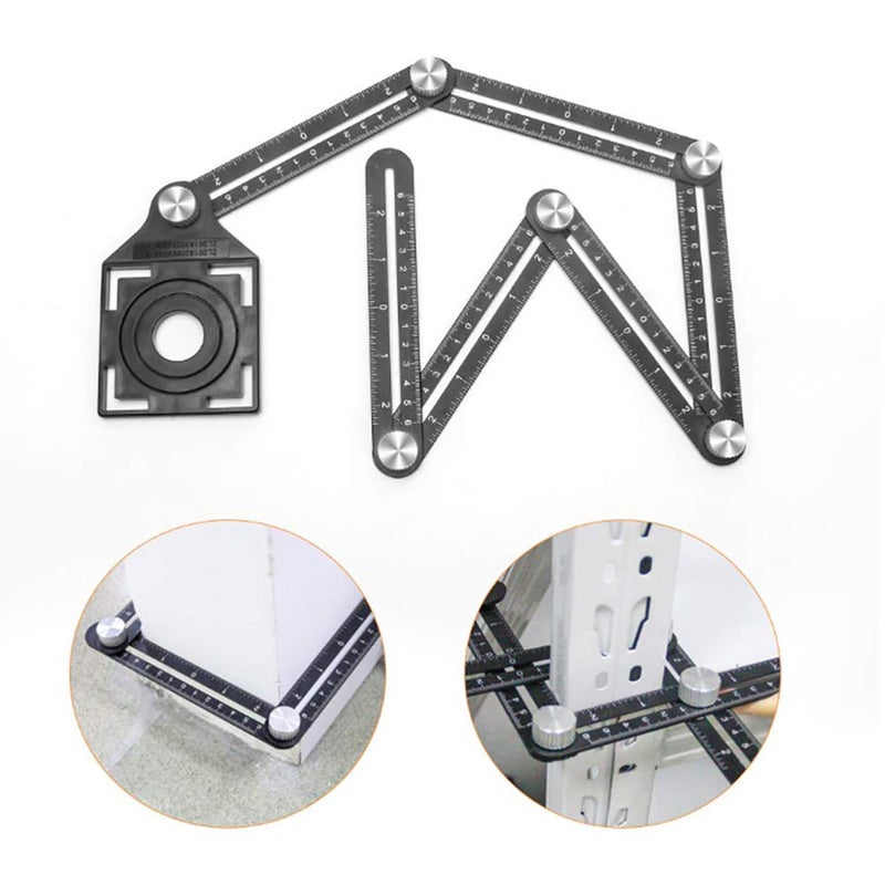 Tile opening positioner Universal opening with positioning and punching multifunctional high-precision tiling god 60% folding ruler 5 holes 60% folding positioner - Image 5