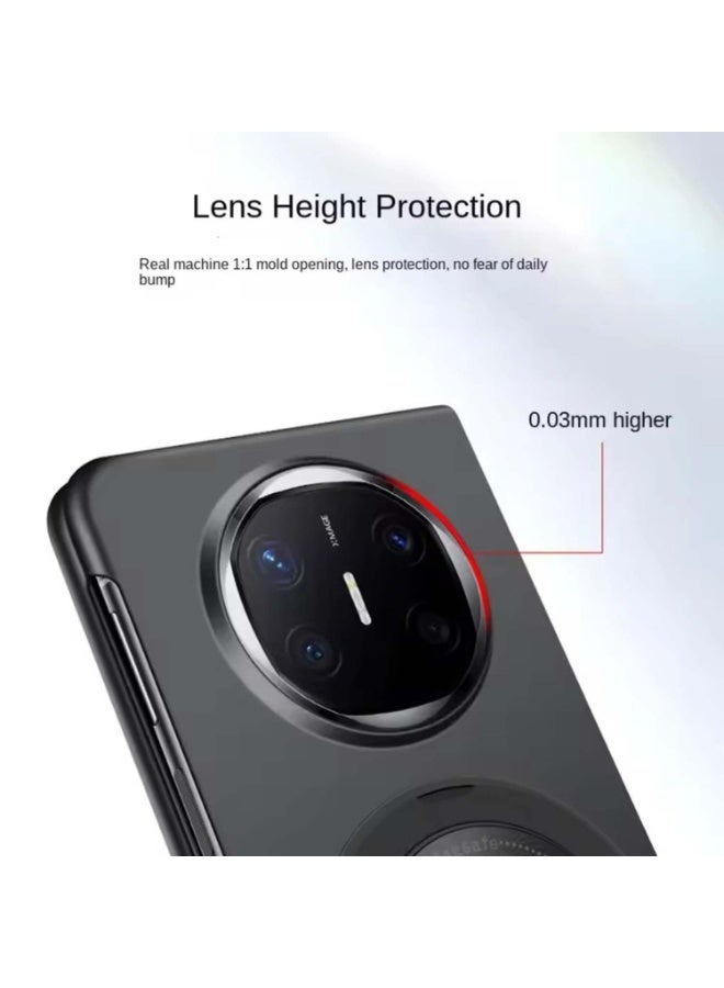 عام متوافق مع غلاف هونور ماجيك V5، غلاف هاتف مغناطيسي مع حامل حلقي وشحن مغناطيسي، غلاف واقٍ فائق النحافة مضاد للانزلاق 【2 في 1】. - Image 3