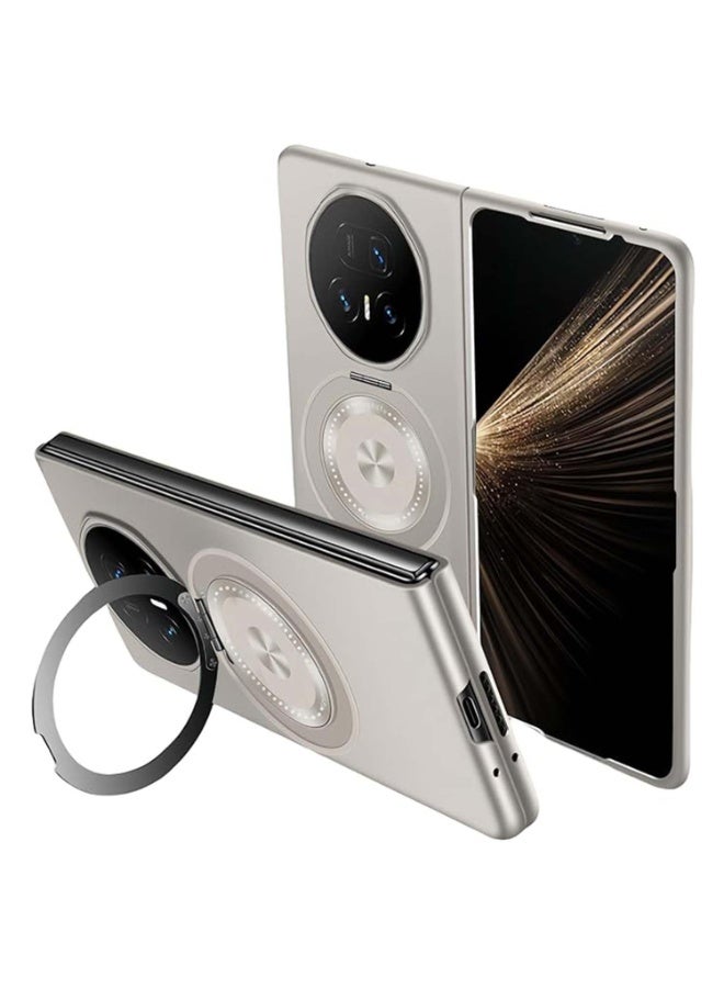 عام متوافق مع غلاف هونور ماجيك V5، غلاف هاتف مغناطيسي مع حامل حلقي وشحن مغناطيسي، غلاف واقٍ فائق النحافة مضاد للانزلاق 【2 في 1】. - Image 1