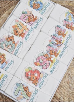 FUN MOMENT A Set of 12 Barbitose for Newborns Decorated with the Names of the Months  - Image 2
