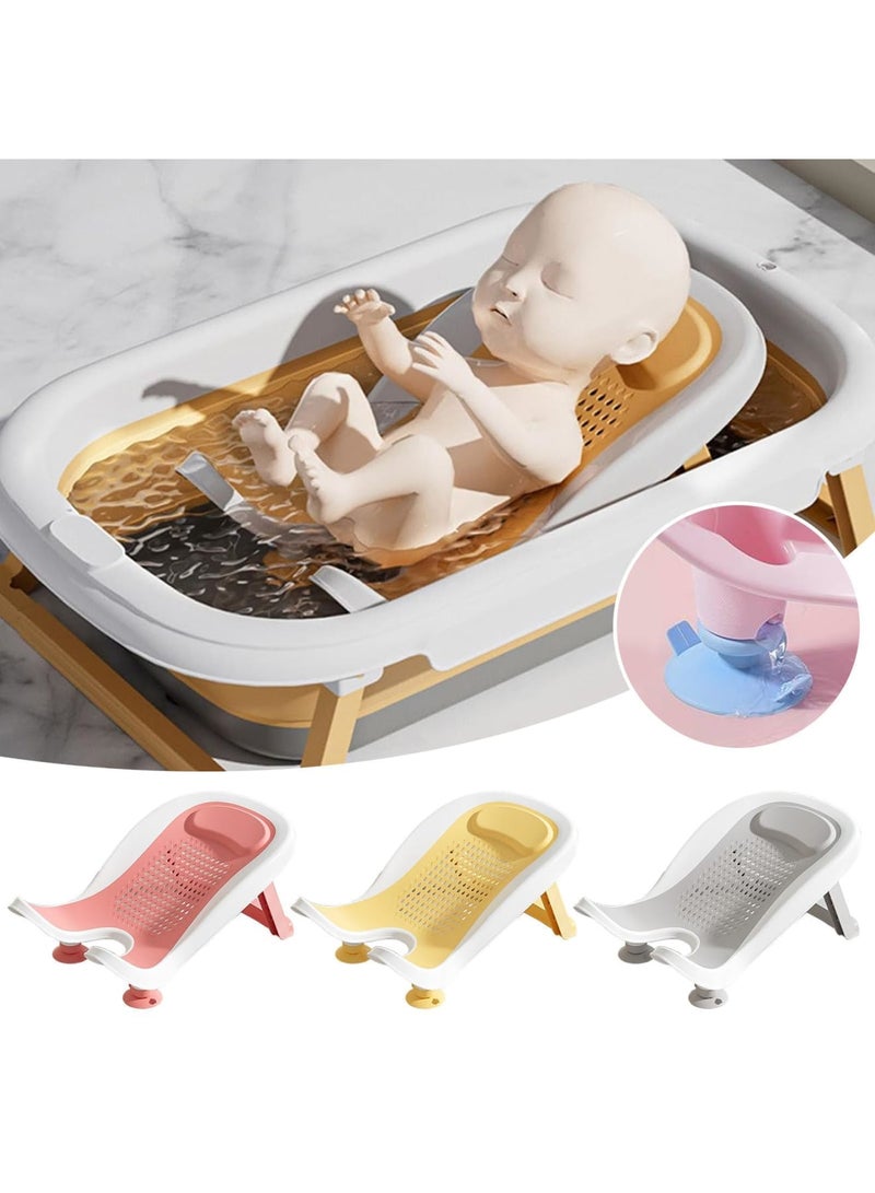 Barakah Multifunctional Infant Bath, Foldable Baby Bathtub Shower Basin with Lying Down Design, Soft Non-Slip Shower Bed for Newborns and Infants, Fits Counter Sinks or Bathtubs, Comfortable Support (Gray) - Image 5
