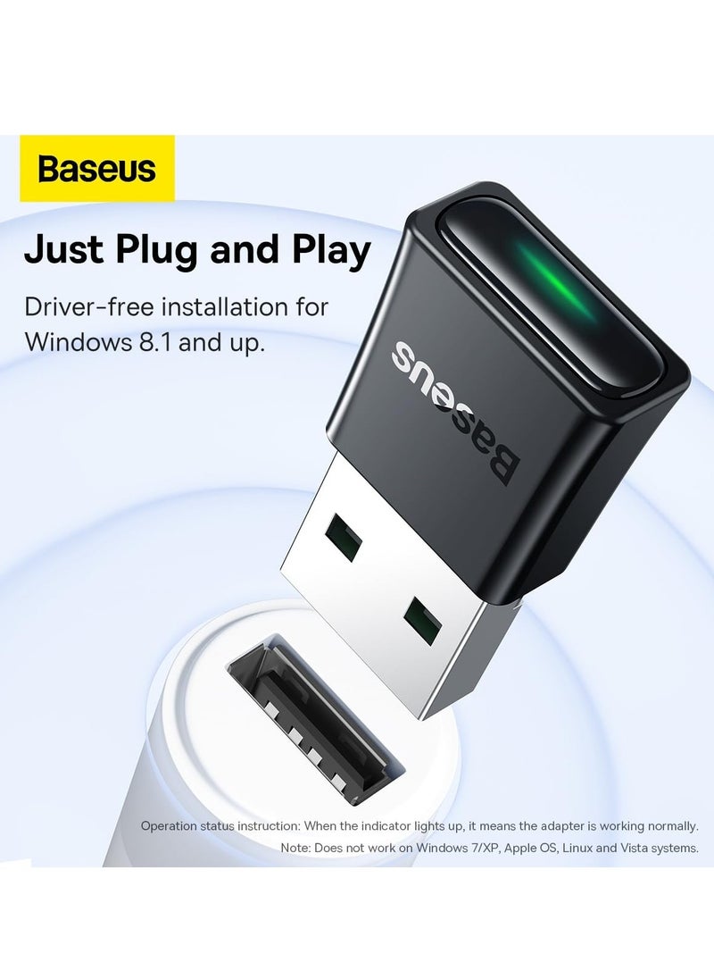 Generic - Baseus Bluetooth Adapter 5.3【Plug & Play】USB Bluetooth Adapter for PC Bluetooth Dongle Adapter 20M Wide Range USB Bluetooth Receiver for Mouse Keyboard... - Image 1