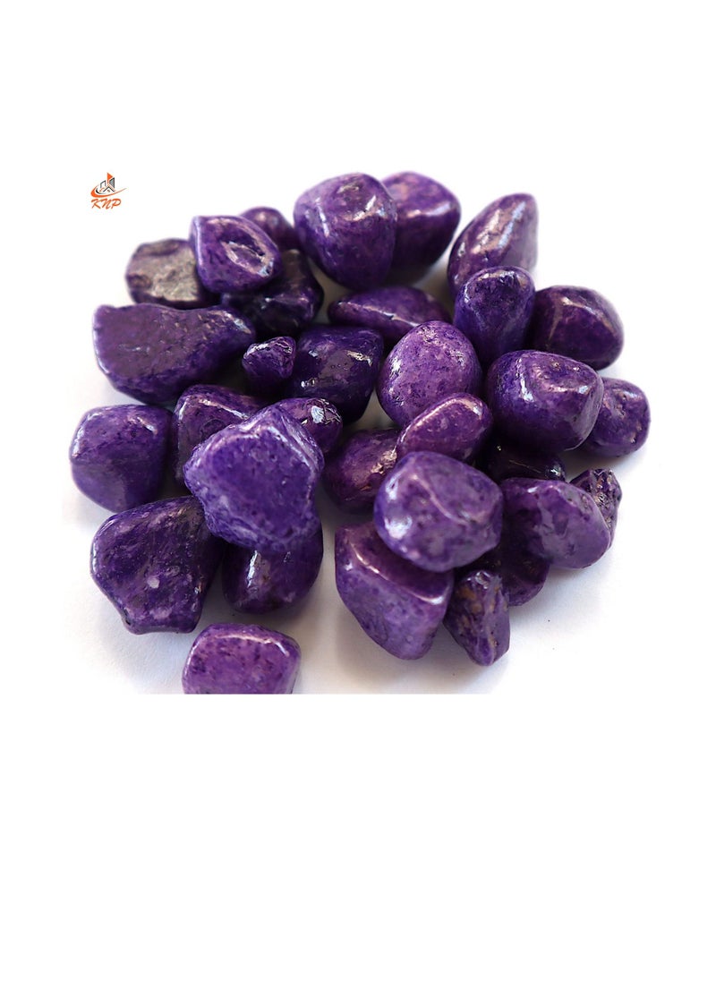 KNP - Purple Decorative Painted Pebbles Aquarium 10-15mm 5 kg - Image 1