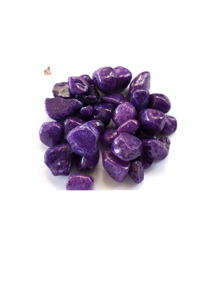 KNP - Purple Decorative Painted Pebbles Aquarium 10-15mm 5 kg - Image 1