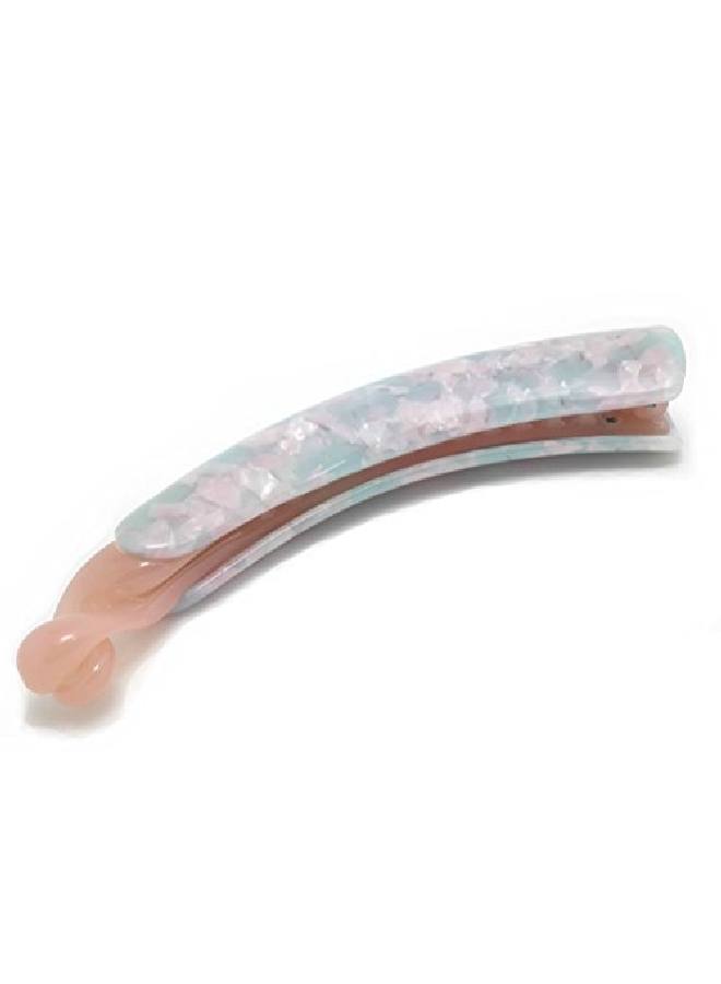 Meilliwish Noble Leopard Banana Hair Clip (H09)(Bluepink) - Image 3