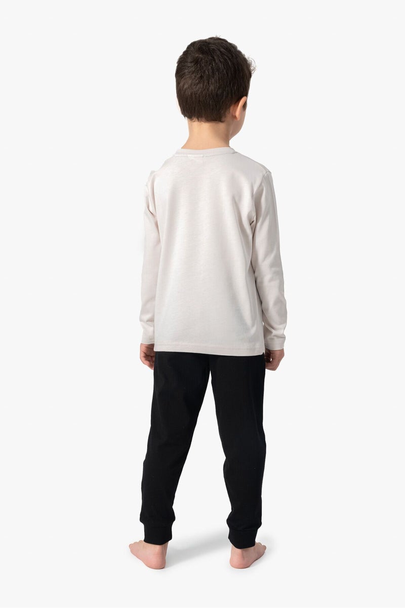 U.S. Polo Assn. Boys Light-Grey Pyjama Set - Image 4